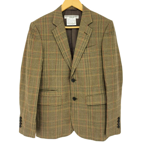 キャサリンハムネットロンドン KATHARINE HAMNETT LONDON チェック柄 ウールテーラードジャケット メンズ JPN:M